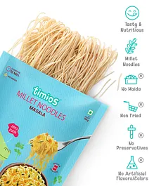 timios Non-Fried No-Maida Millet Masala Flavoured Instant Noodles - 190 g