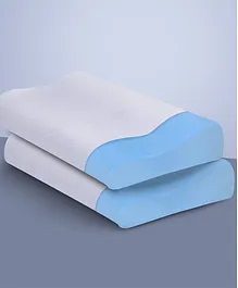 Sleepsia Cervical Memory Foam Cooling Gel Pillow, Neck Pain Support, Pain relief Pillow, Pillow For Neck & Head, Orthopedic Contour Neck Pain, Pillow With Washable Cover