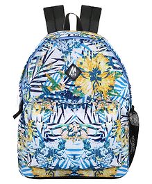 Mikebags 8.5 Inches Blossom Day Backpack Blue Yellow