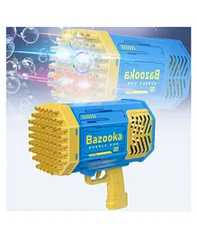 69 Hole Automatic Bazooka Bubble Gun for Kids Colorful Lights & Colourful Bubble Rechargeable Bubble Maker for Parties Weddings Summer Indoor Outdoor Toy - Multicolour