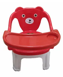 Kuchikoo Kids Whistling Chair With Tray - Red