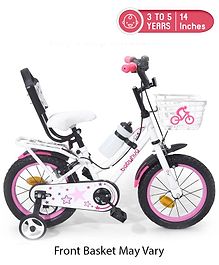 Babyhug Speedy Bicycle With Bell - Pink White