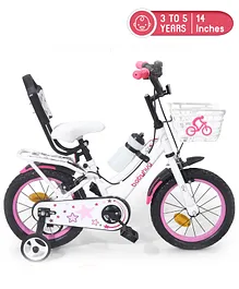 Babyhug Speedy Bicycle With Bell - Pink White