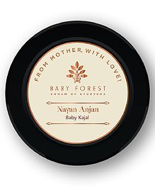 Baby Forest Nayan Anjan Baby Kajal for Nourished and Thickened Eyelashes Ayurvedic - 5 gm