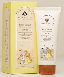 Baby Forest Surya Kawach Baby Sunscreen Lotion SPF 15 Paraben Free - 100 g