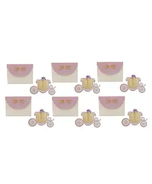 Crack of Dawn Crafts Princess Carriage Birthday Invitations Lavender - Pack of 6