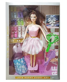 Yunicorn Max Shining Doll with Different Sandals - Height 33 cm (Colour May Vary)