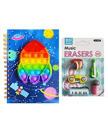 Yunicorn Max Pop up Diary with Eraser (Design & Colour may vary)