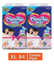 MamyPoko Extra Absorb Pant Style Diapers Extra Large Combo Pack - 84 Pieces