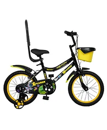 Reach Xplorer 14T 90% Assembled Cycle With ?Training Wheels For Junior Kids Frame Size 12 Inches - Yellow Black