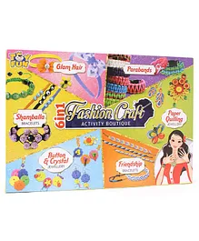 Toyfun Fashion Craft 6 in 1 Activity Kit Set of 300 Pieces - Multicolor