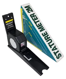 Sahyog Wellness Human Body Stature Meter Wall Mount Manual Height Measuring Tape - Black
