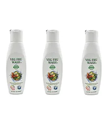 Veg Fru Wash Paraben and Preservative Free Liquid For Vegetable and Fruit Cleaning Pack of  3 - 300 ml