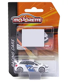 Majorette Racing Cars Die Cast Free Wheel Model Toy Car VW Polo R WRC - White