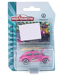 Majorette Die Cast Free Wheel Model Toy Car Volkswagen Beetle 241a 7 - Pink