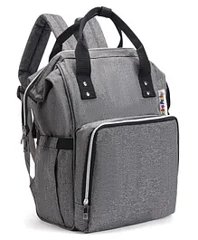 Multiuse Classic Solid Diaper Backpack - Grey