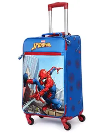 Novex Marvel Original Spider Man Polyester Kids Trolley Bag with 4 Wheel - 18 Inch
