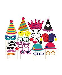 Syga Party Props Set 24 Pieces - Multicolor