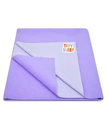TIDY SLEEP Waterproof Plastic Mattress Protection Sheet - Voilet