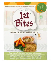 Pristine 1st Bites Wheat Spinach & Carrot Powder 10 Months to 24 Months Stage 3 - 300 gm