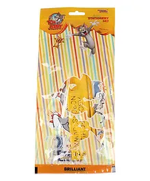Sticker Bazaar Tom And Jerry Stationery Set Yellow - 7 Pieces