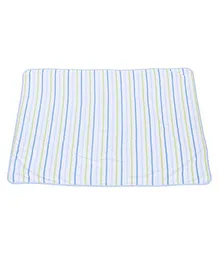 Owen Interlock Blanket Stripes Pattern - Blue 