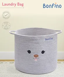 Bonfino Adorable Puppy Rope Laundry Bag - Grey
