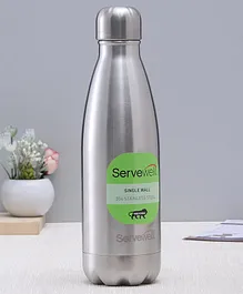 Servewell SS Single Wall Bottle Steel Silver - 750 ml