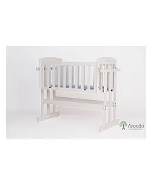 Arcedo  Amber 2 in 1 Wooden Baby Swing -White