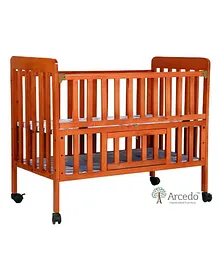 Arcedo  Florence Wooden Baby Cot Cherry - Red