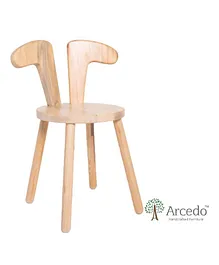 Arcedo Bunny Kids Wooden Chair - Light Brown