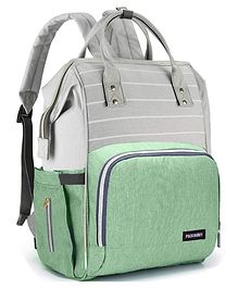 PACKNBUY Diaper Bag Backpack Stylish Stripe Pattern - Green