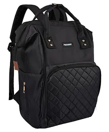 PACKNBUY Diaper Bag Backpack Stylish Multiuse - Black