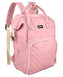 PACKNBUY Diaper Bag Backpack Stylish Multiuse Baby Bag for Travel - Pink