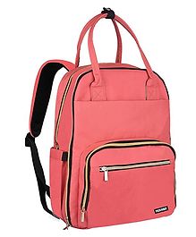 PACKNBUY Diaper Bag Backpack Multiuse Stylish Baby Bag with Two Front Pockets  - Red