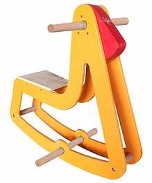 WoodBee Toys Stallion Rocker Large - Yellow