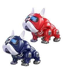 Negocio Robot Dog Machine Electric Pet with Glowing Eye Rotatable Head and Movable Limbs (Colour May Vary)