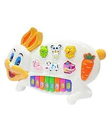 Negocio Musical Rabbit Piano Musical Toy with Flashing Light & Sound (Colour May Vary)