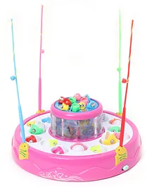 Rising Step Battery Operated Fishing Game - Pink