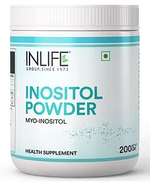 INLIFE Myo Inositol Powder Supplement 2000mg for PCOS Helps Manage Irregular Periods - 200 g