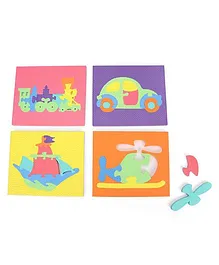 Jigsaw Puzzles Transport Vehicles Car Train Ship & Helicopter - 5 8 9 10 Pieces