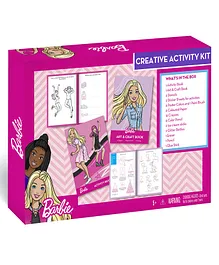 Barbie Art And Craft Creative Activity Kit Set Of 43 - Pink