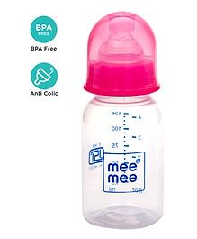 Mee Mee Polypropylene Eazy Flo Premium Feeding Bottle Pink - 125 ml