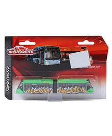 Majorette Transporter Die Cast Free Wheel Model Toy Tram - Green