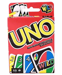 Mattel Uno Card Game With Customizable Wild Cards - Multicolor