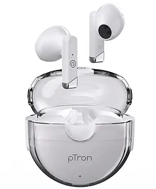pTron Bassbuds Fute 5.1 Bluetooth Truly Wireless Feather lite Tws in Ear Earbuds - White