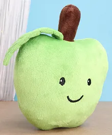 Plushkin's Green Apple Soft Toy Green & Brown  - Height 18 cm