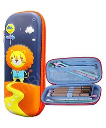 FunBlast Lion Pencil Pouch for Kids Boys & Girls - Blue