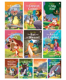 Aesop's Fables Story Book Pack of 10 Books - English