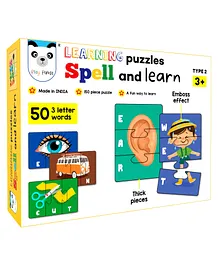 Play Panda Spell & Learn 50 Three Letter Words Spelling Puzzle Type 2 - 150 Pieces